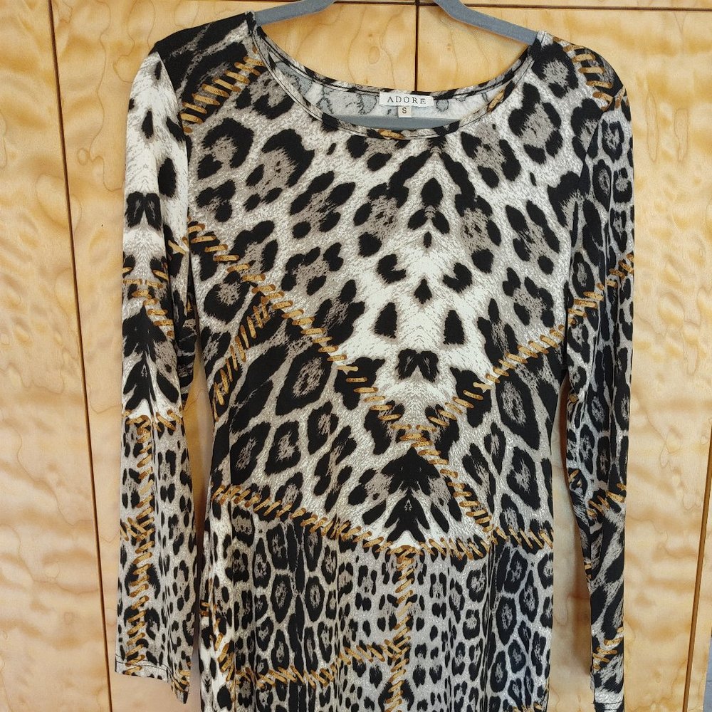 Adore small animal print dress